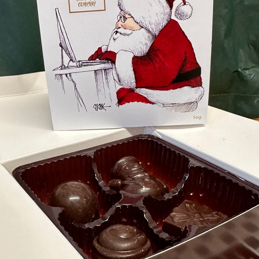 Christmas Santa Box of 4 Choccys