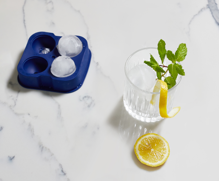 Blue 4 x Sphere Ice Tray