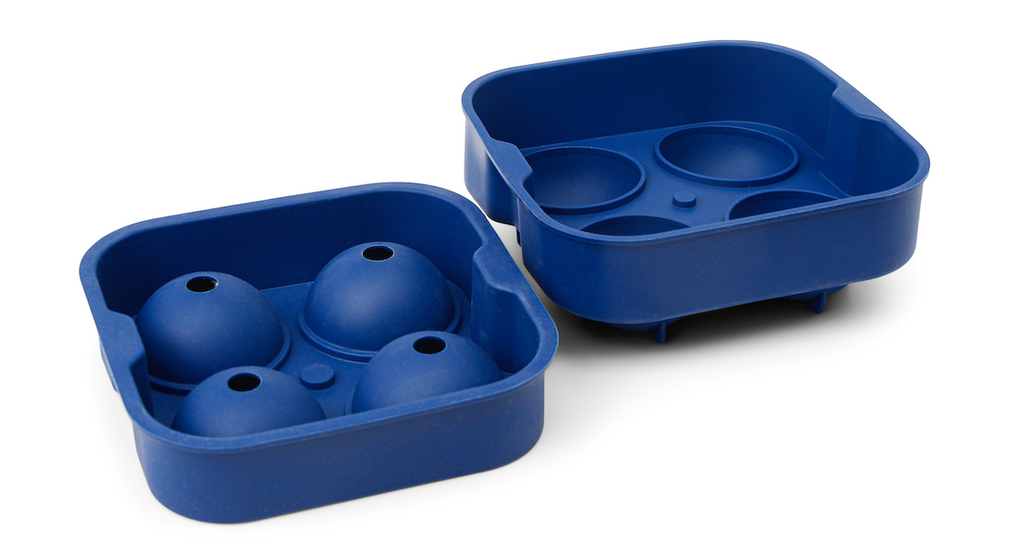 Blue 4 x Sphere Ice Tray